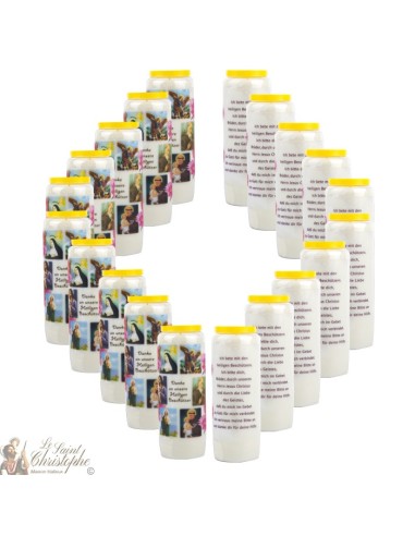 Candles Novenas of thanks to the saints – german  Prayer 