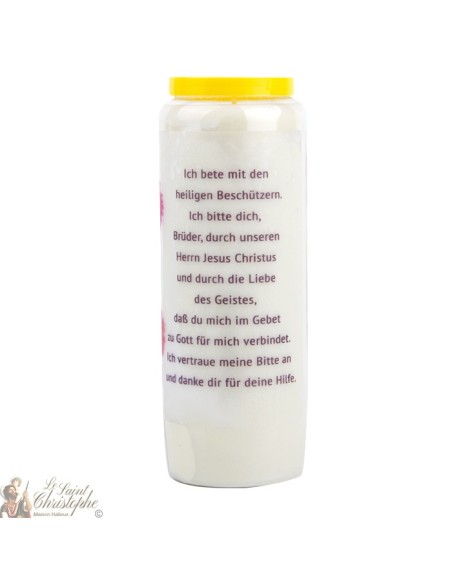 Candles Novenas of thanks to the saints – german  Prayer 