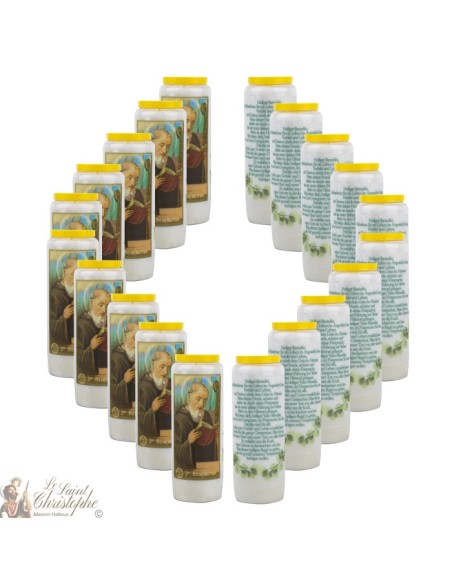 Candles Novenas for Saint Benedict -  german  Prayer 
