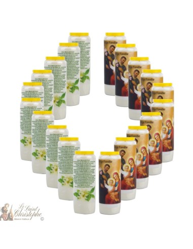 Bougies Neuvaines à la Sainte Famille - prière allemand - 2