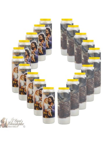 Bougies Neuvaines à Saint Joseph - prière allemand 
