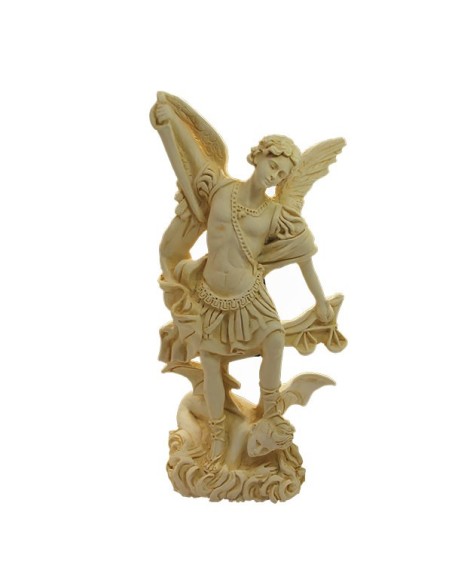 Sint Michaël aartsengel Poeder marmer - 22 cm