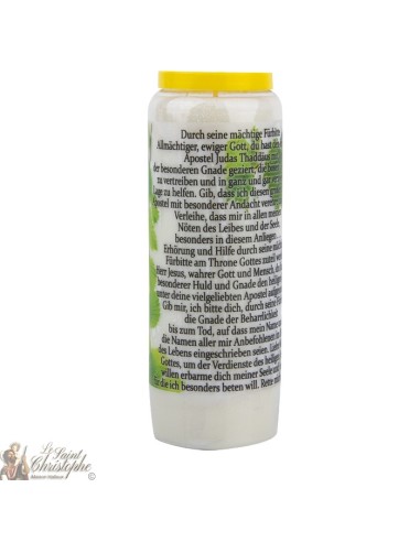Bougies Neuvaines à Saint Jude - prière allemand 