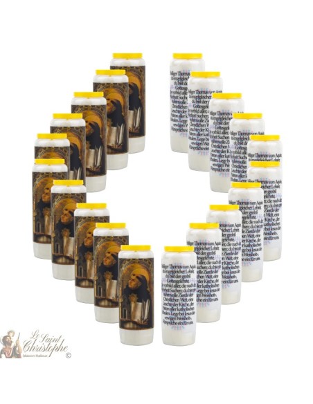Candles Novenas to Saint Thomas Aquinas -  german  Prayer 
