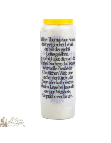 Bougies Neuvaines à Saint Thomas d'Aquin - prière allemand 