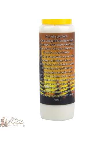 Candles Novenas " Your will " -  german  Prayer 
