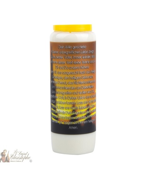 Candles Novenas " Your will " -  german  Prayer 