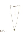 Gold plated necklace with quartz stone