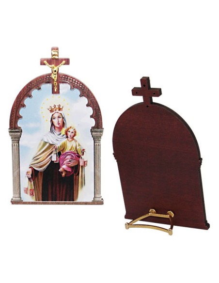 Marco de la Virgen del Escapulario con cruz