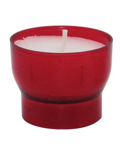 Weiße votive Nachtlichter - 4 / 5 Stunden