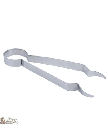 Pliers for coal - silver color metal