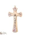 Cross flower wood with Christ
