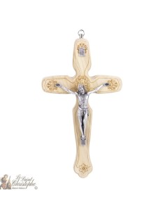 Cruz de San Benito en madera natural - 13 cm