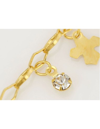 Chaine pied petites croix 