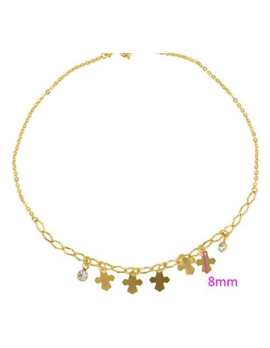 Chain foot small crosses