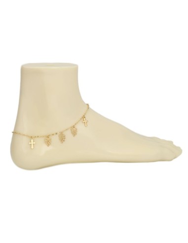 Chain foot small crosses and stars