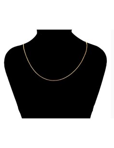 Cadena chapada en oro 18 K - 50 cm