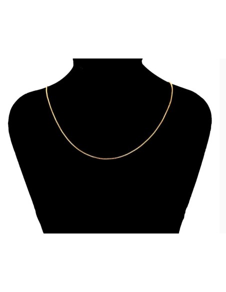 Cadena chapada en oro 18 K - 50 cm