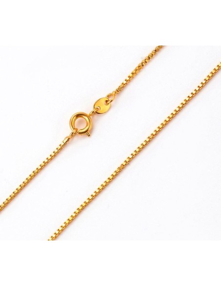 Catena placcata oro 18 K - 50 cm