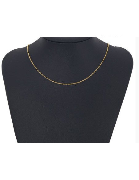 Vergulde 24 K - ketting - 45 cm
