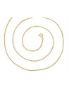 Cadena chapada en oro 24 K - 50 cm
