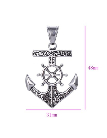 Stilvolle Kreuz Anhänger - Silber