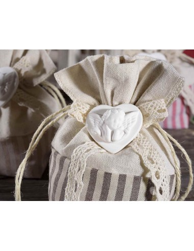 Sac en jute Ange décoratif 