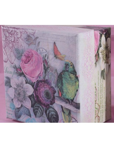 Vintage Geschenkbox - Blumen