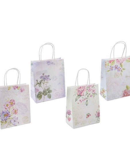 Sacchetto regalo vintage - fiori
