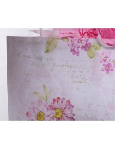 Sac cadeau Vintage - fleurs  2