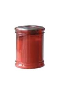Candela votiva rossa - 8,5 cm