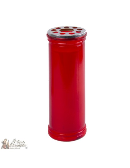 Votive red candle - 21 cm