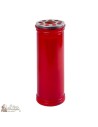 Bougie rouge votive - 21 cm