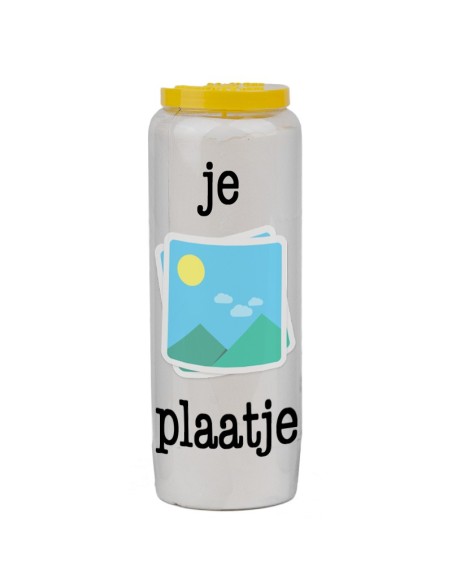 Novena candle with your image and text - customizable