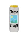 Novena candle with your image and text - customizable