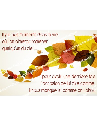 Autocollant Feuilles poème- rectangulaire  