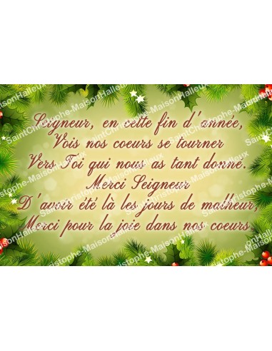 Autocollant Noel - rectangulaire  