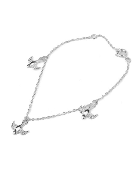 Pulsera con palomas - plata 925 