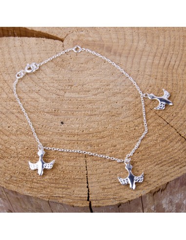 Armband mit Tauben im silber 925 