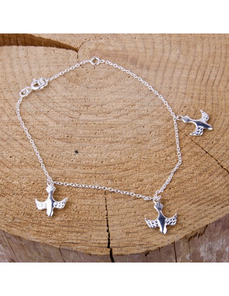 Pulsera con palomas - plata 925 