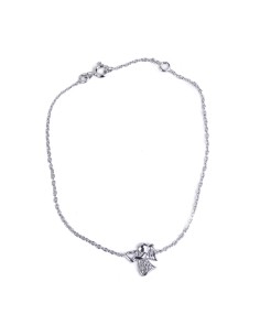 Bracciale Angel Heart e strass - 925 argento