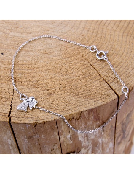 Armband van Angel Heart en Strass -  zilver 925