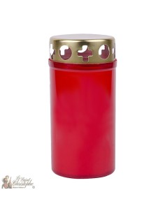 Bougies d'extérieur cimetière rouge - 30 heures