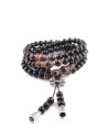 Obsidian Buddhist Bracelet - Spiritual 