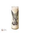 Bougie 7 jours en verre Saint Michel Archange 
