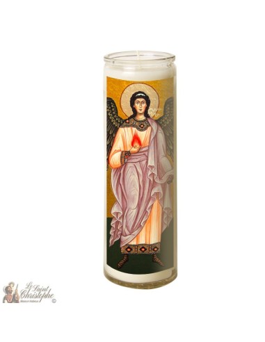 Bougie 7 jours en verre Saint Uriel 