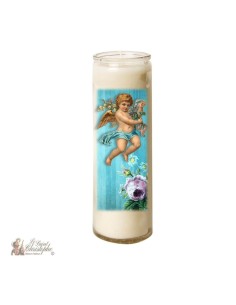 Kerze 7 Tage im Glas Vintage Angel  