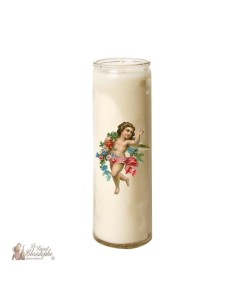 Kerze 7 Tage im Glas Vintage Angel  