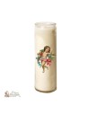 Vela 7 días en vidrio Vintage Angel 