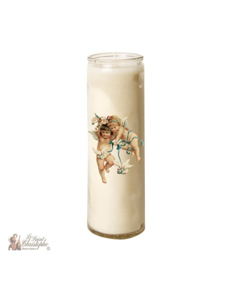 Kerze 7 Tage im Glas Vintage Angel  